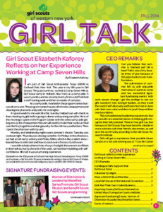 Girl Scouts newsletter