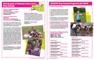 Girl Scouts, Camp Catalog design