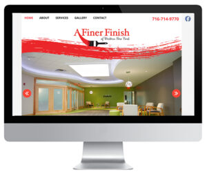 Buffalo Website design by Ellen Morse for A Finer Finish