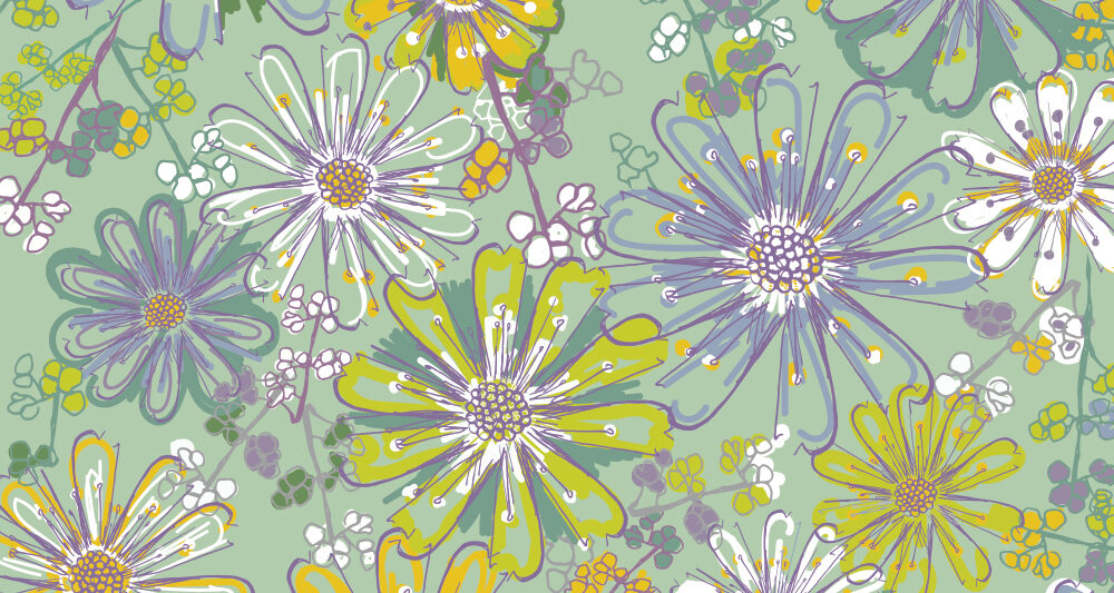 pattern floral meadow daydream by Ellen Morse Originals