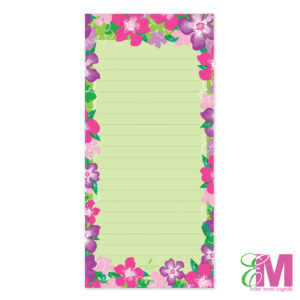 Tropical floral notepad for Northern Cards by Ellen Morse