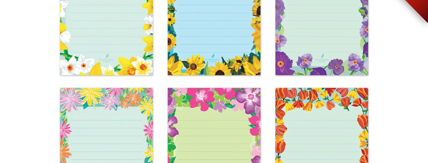 notepads designed for Northern Cards