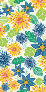 Vibrance surface pattern design print by Ellen Morse