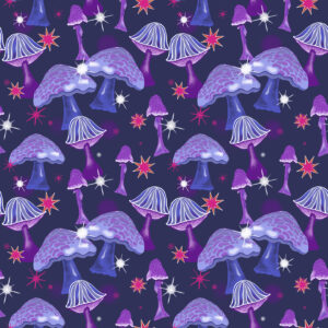 magical mushroom pattern by Ellen Morse