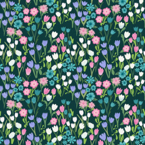 floral meadow surface pattern design by Ellen Morse