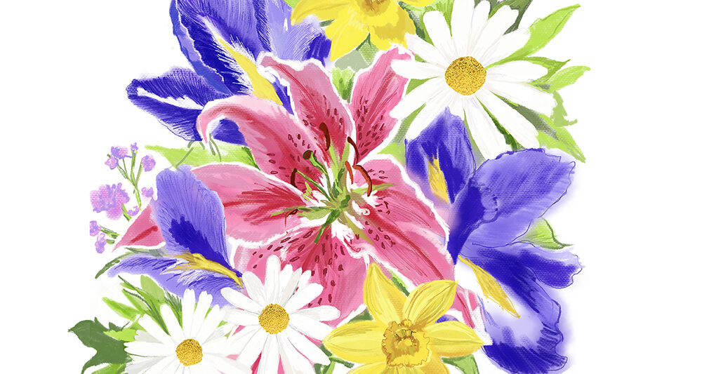 Floral illustration by Ellen Morse