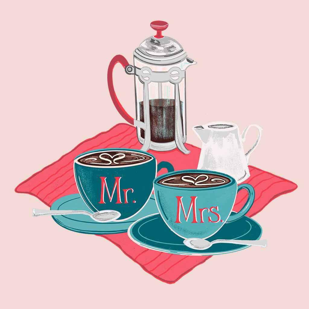 Coffee for the Mr. and Mrs.