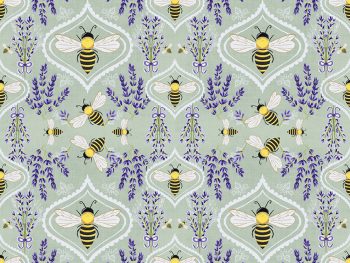 ladybug and honeybee surface pattern illustrated by Ellen Morse
